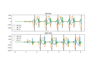 BarthDtw stride segmentation with Custom Template